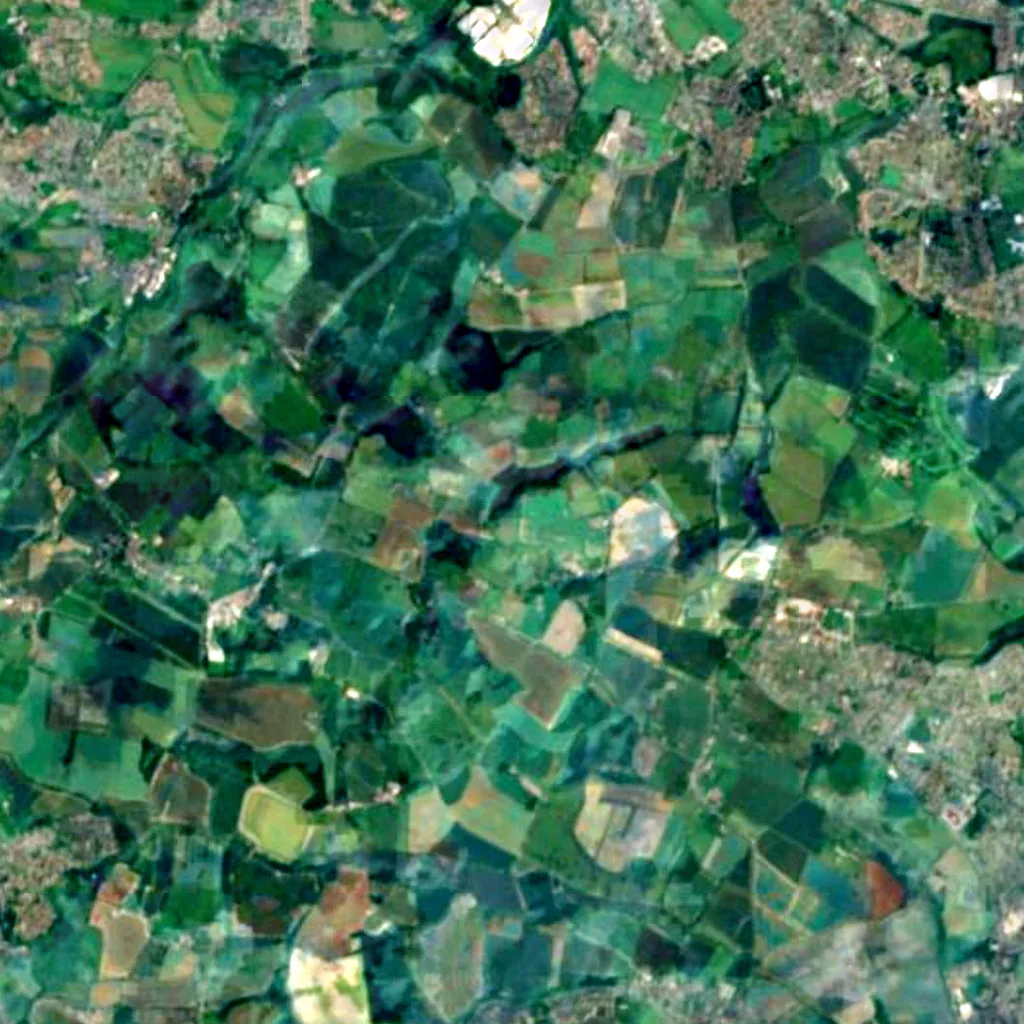 Hoober Stand seen from above (Sentinel-2)