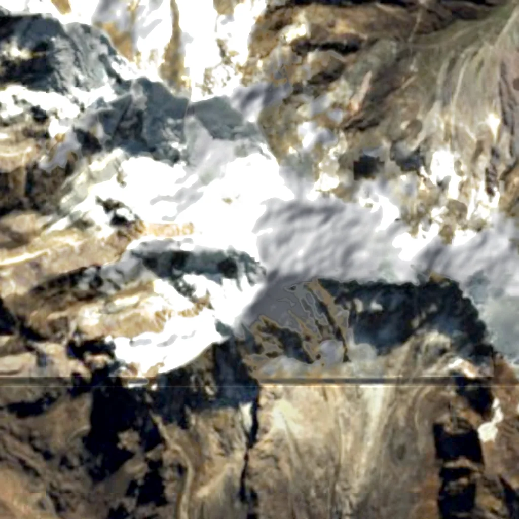 Illimani seen from above (Sentinel-2)