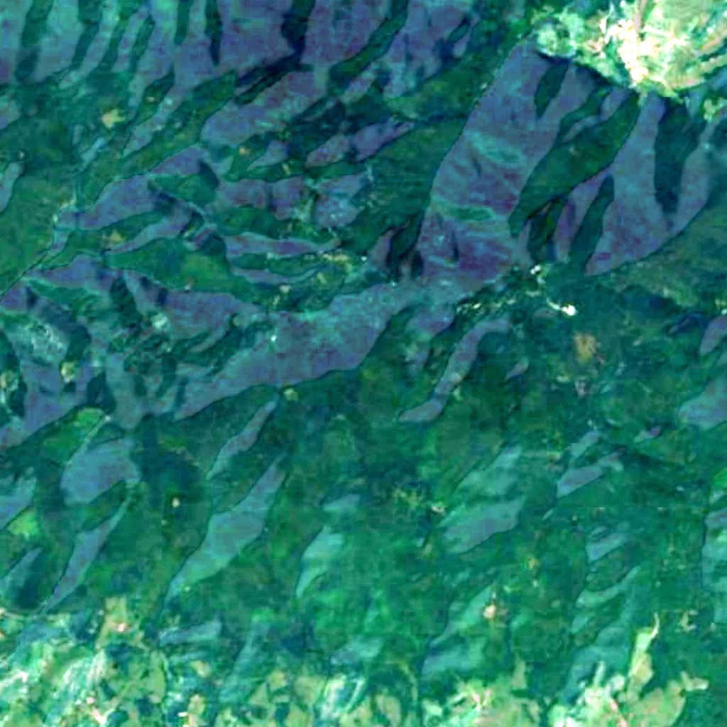 Ivanšćica seen from above (Sentinel-2)