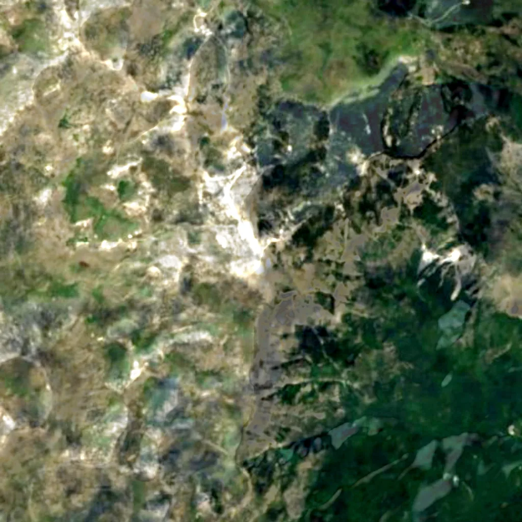Jakupica seen from above (Sentinel-2)