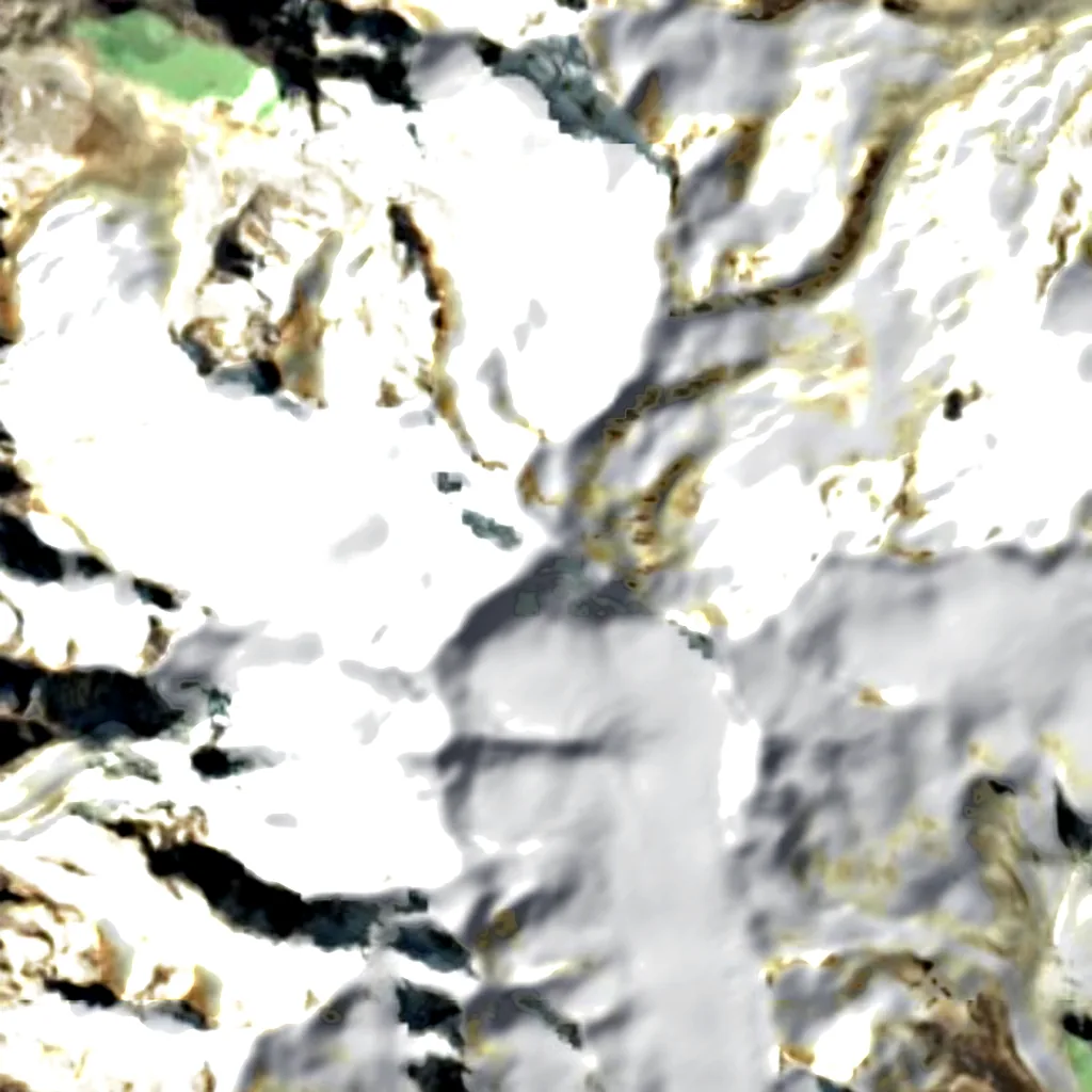 Janq'u Uma seen from above (Sentinel-2)