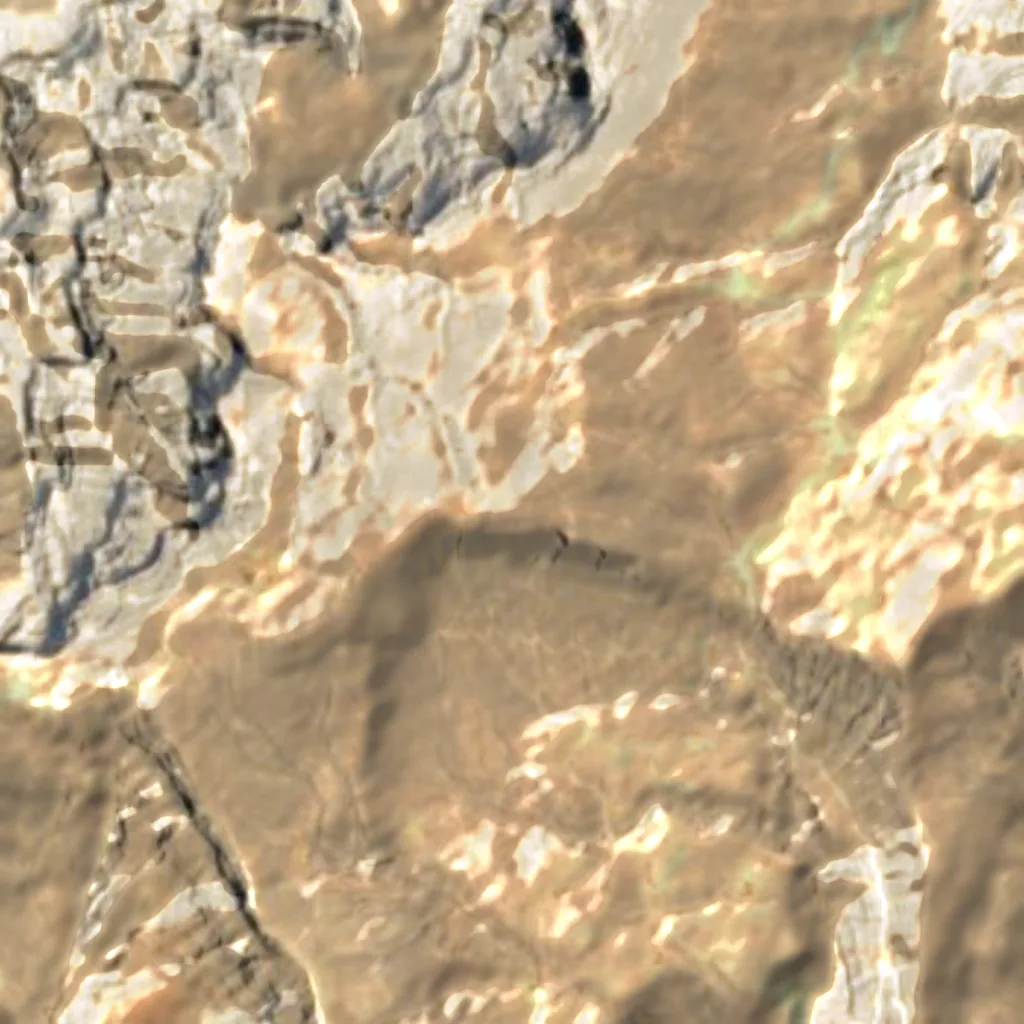 Jebel Jais seen from above (Sentinel-2)