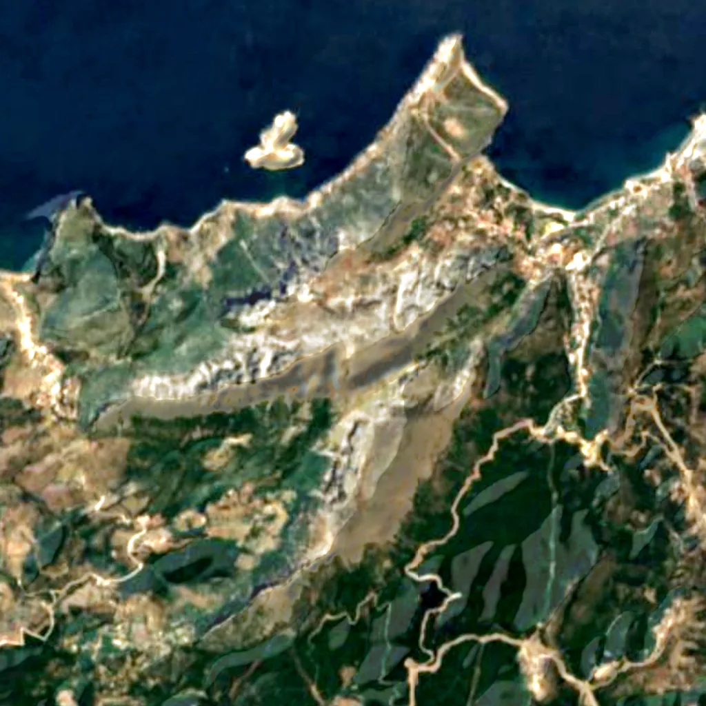 Jebel Moussa seen from above (Sentinel-2)