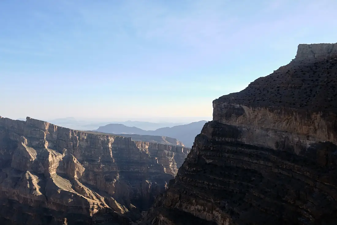 View from the Balcony Walk Hike at Jebel Shams 2019