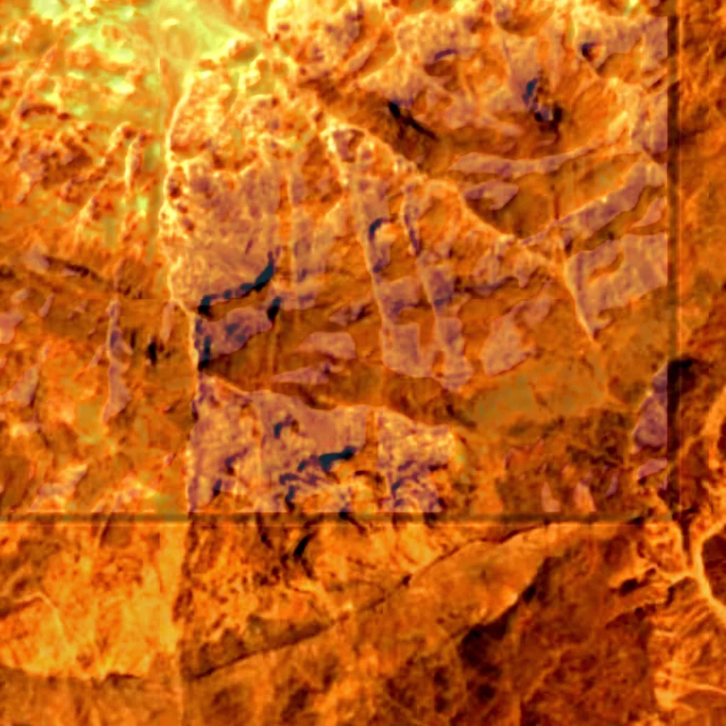 Jebel Uweinat seen from above (Sentinel-2)