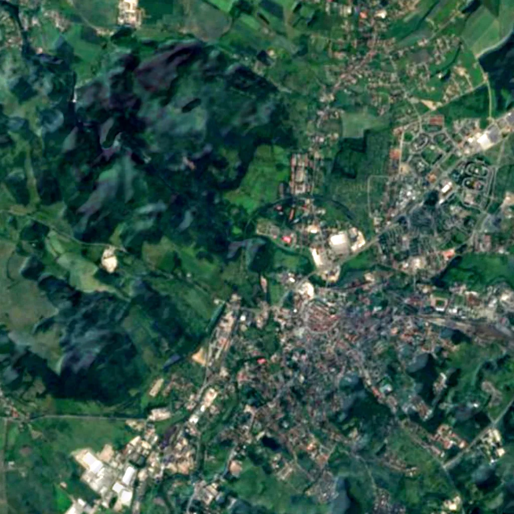 Kaiser Tower (Hausberg) seen from above (Sentinel-2)