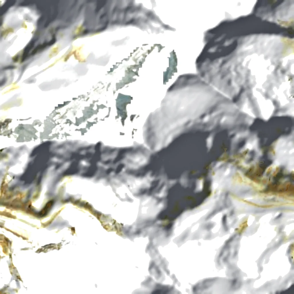 Kamet seen from above (Sentinel-2)