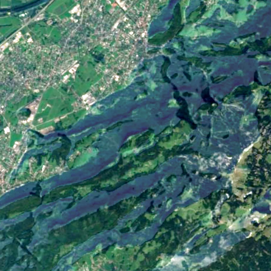Kapf seen from above (Sentinel-2)