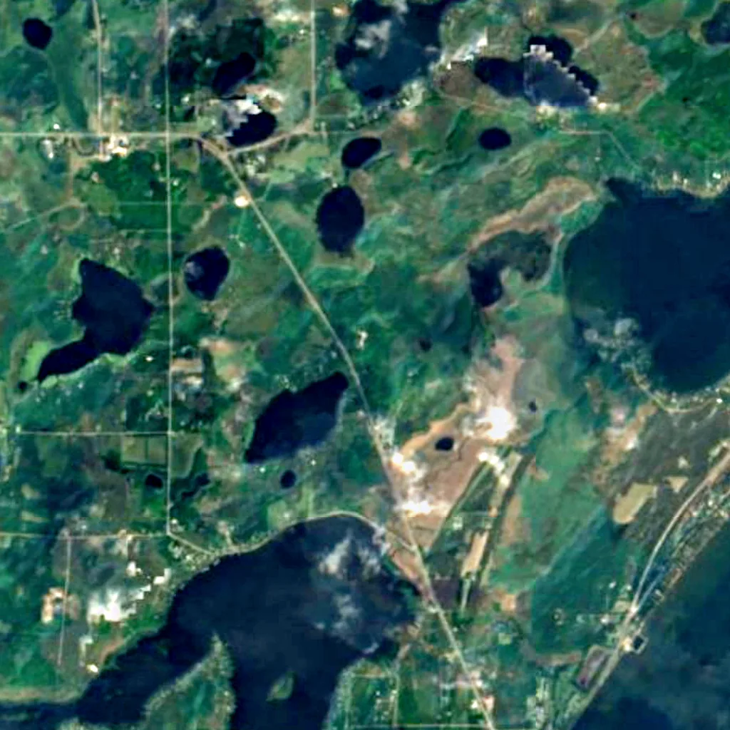 Kenney Lake Overlook seen from above (Sentinel-2)