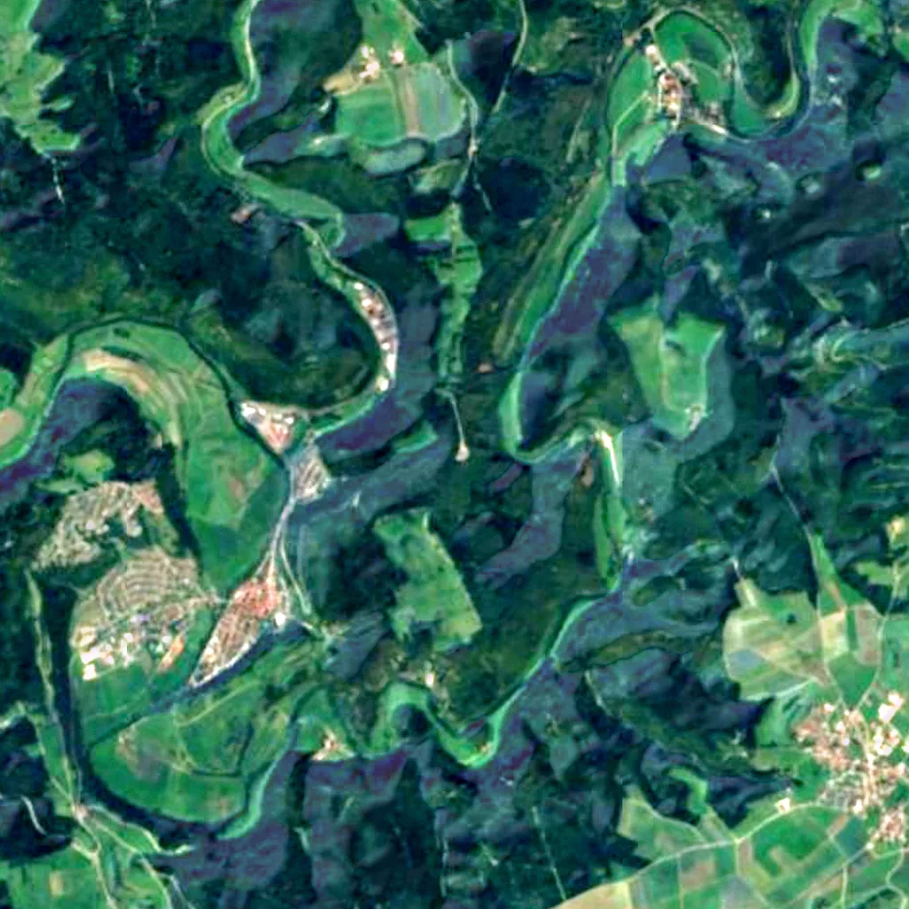 Knopfmacherfelsen seen from above (Sentinel-2)