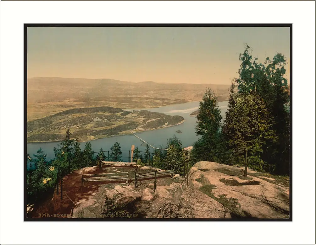General view from Krogkleven Ringerike Norway