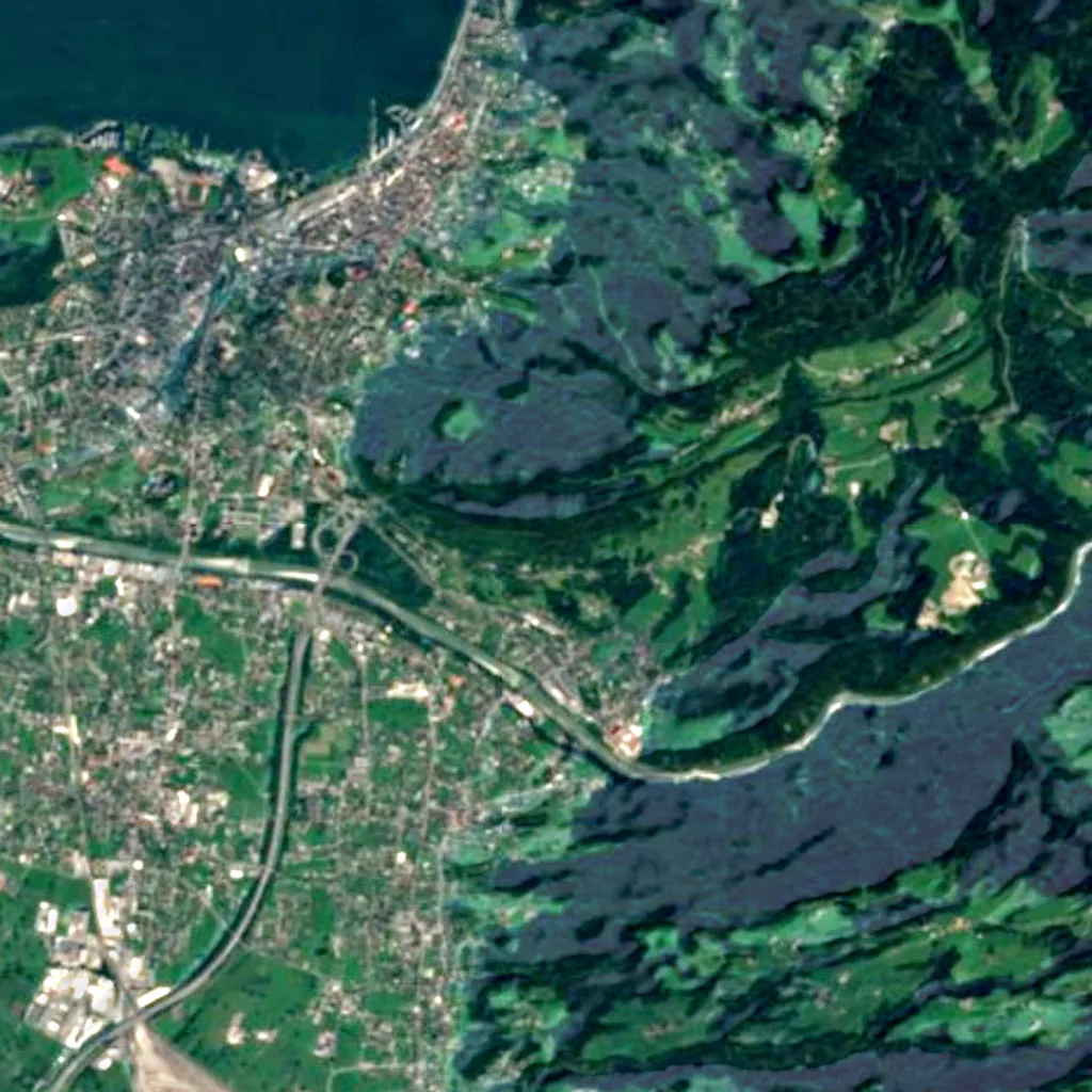 Kosmus-Jenny-Ruhe seen from above (Sentinel-2)