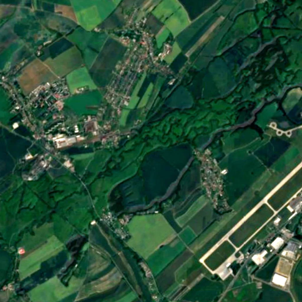 Kotvice Bird Observatory seen from above (Sentinel-2)