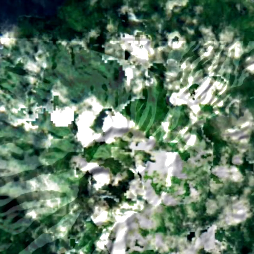 La Soufrière seen from above (Sentinel-2)