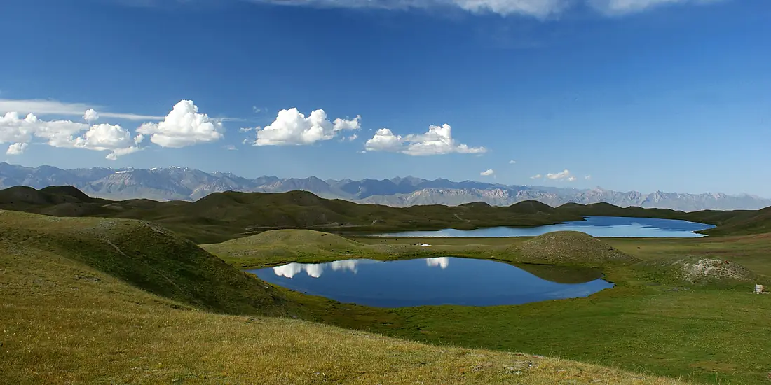 Lakes near Peak Lenin Base Camp, Kyrgyzstan
