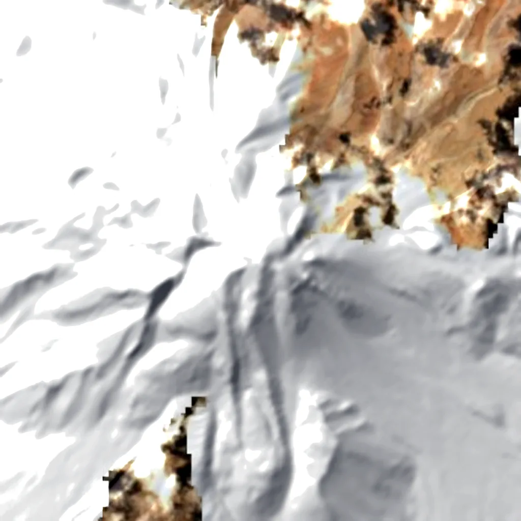 Llullaillaco seen from above (Sentinel-2)
