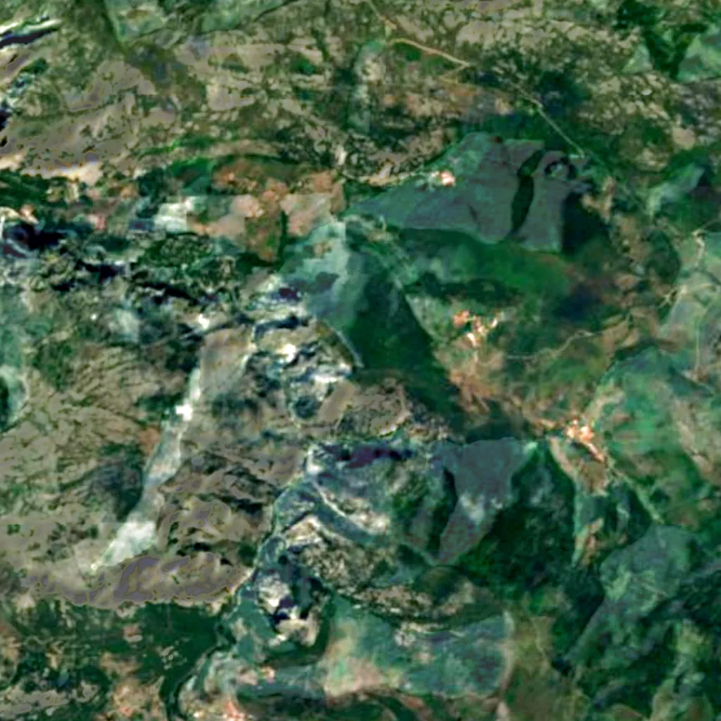 Lookout of Jozarcu seen from above (Sentinel-2)