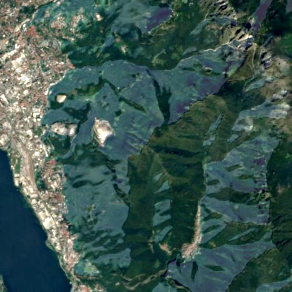 Magnodeno seen from above (Sentinel-2)
