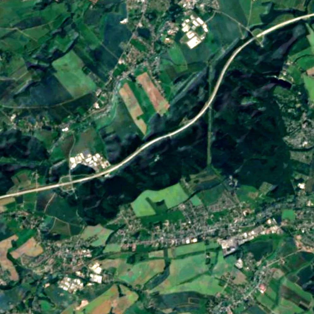 Maria-Josepha-Tower seen from above (Sentinel-2)