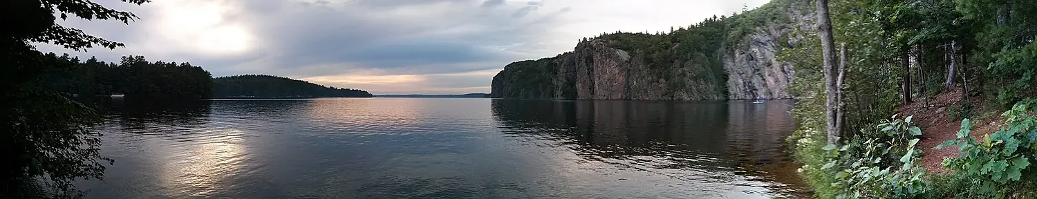 Upper Mazinaw Lake facing Mazinaw Rock