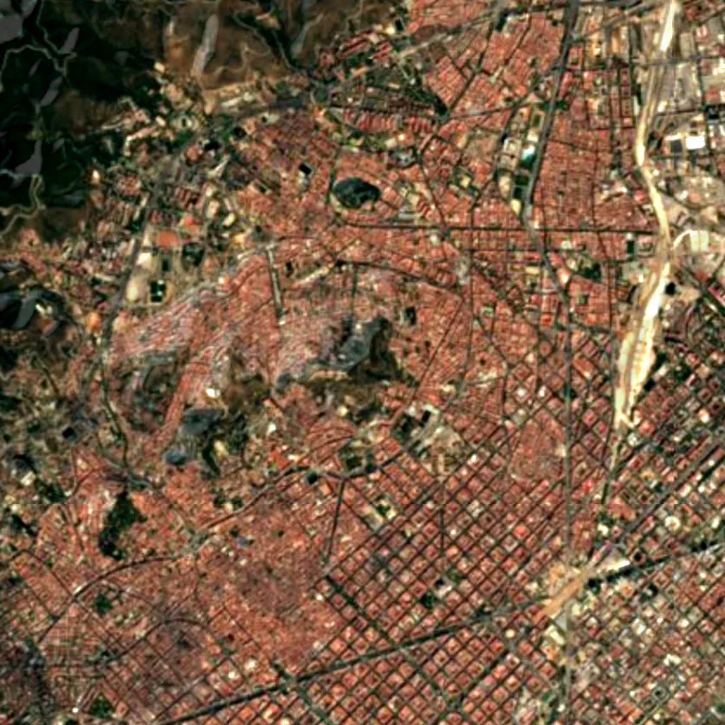 Mirador de la Mitja lluna seen from above (Sentinel-2)