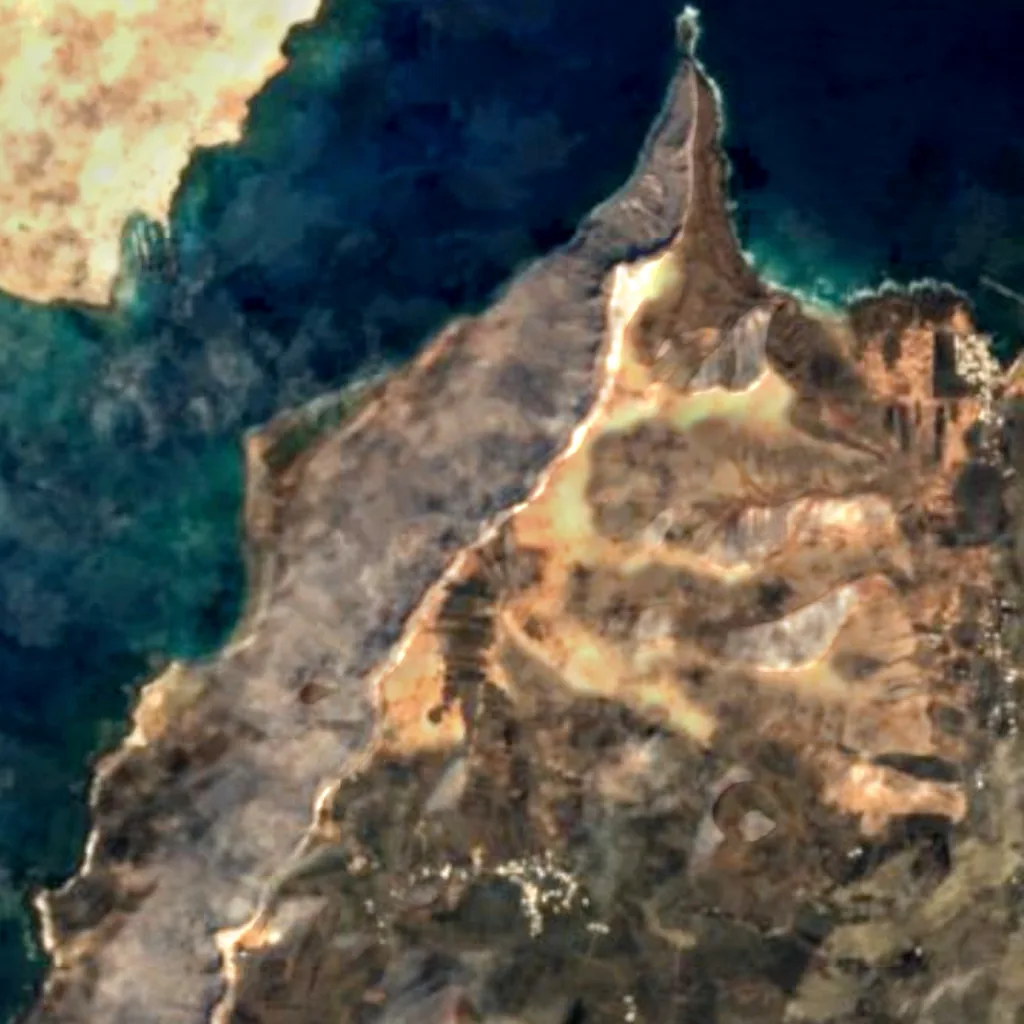 Mirador del Río seen from above (Sentinel-2)