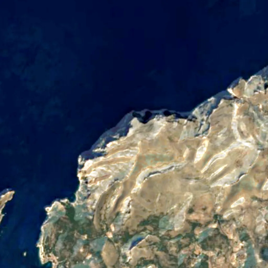 Mirador d'en Josep Sastre seen from above (Sentinel-2)