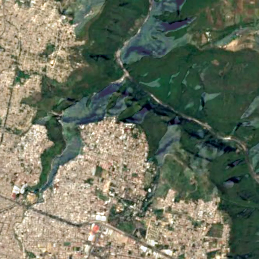 Mirador Independencia Park seen from above (Sentinel-2)