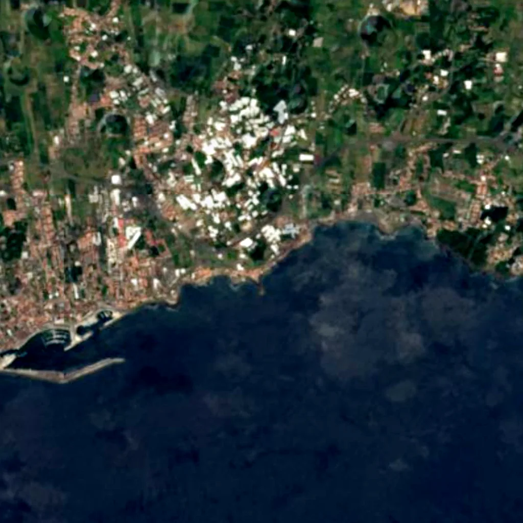 Miradouro do Ilhéu de Rosto de Cão seen from above (Sentinel-2)