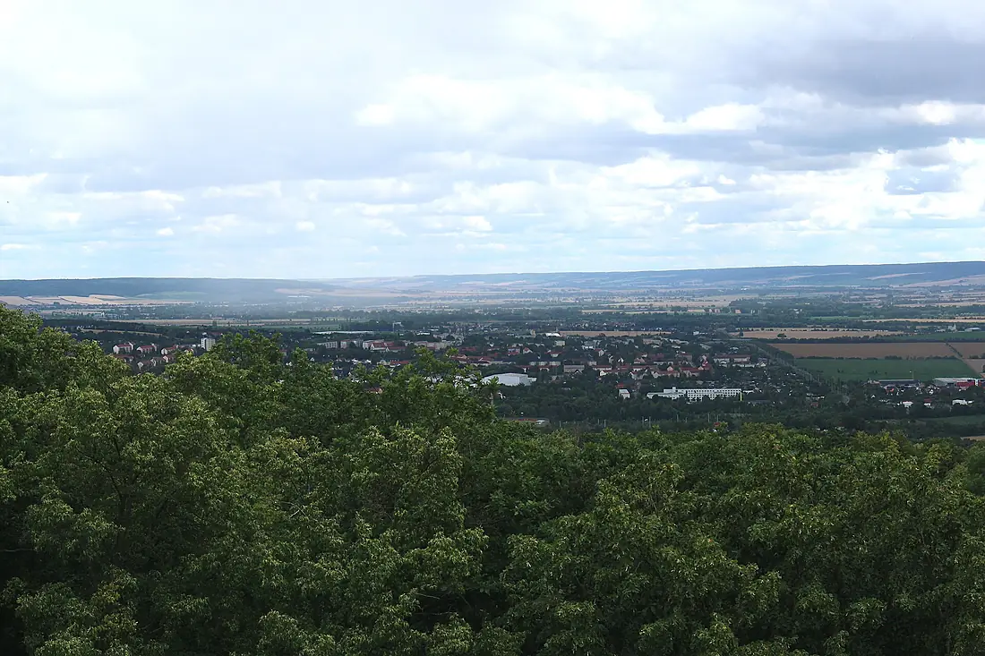 Blick auf Sangerhausen von der Moltkewarte