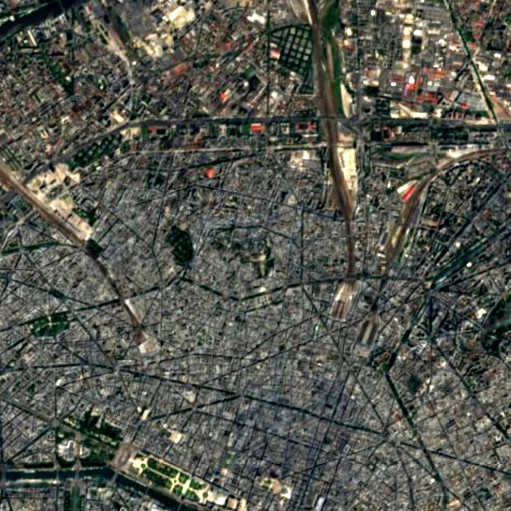 Montmartre seen from above (Sentinel-2)
