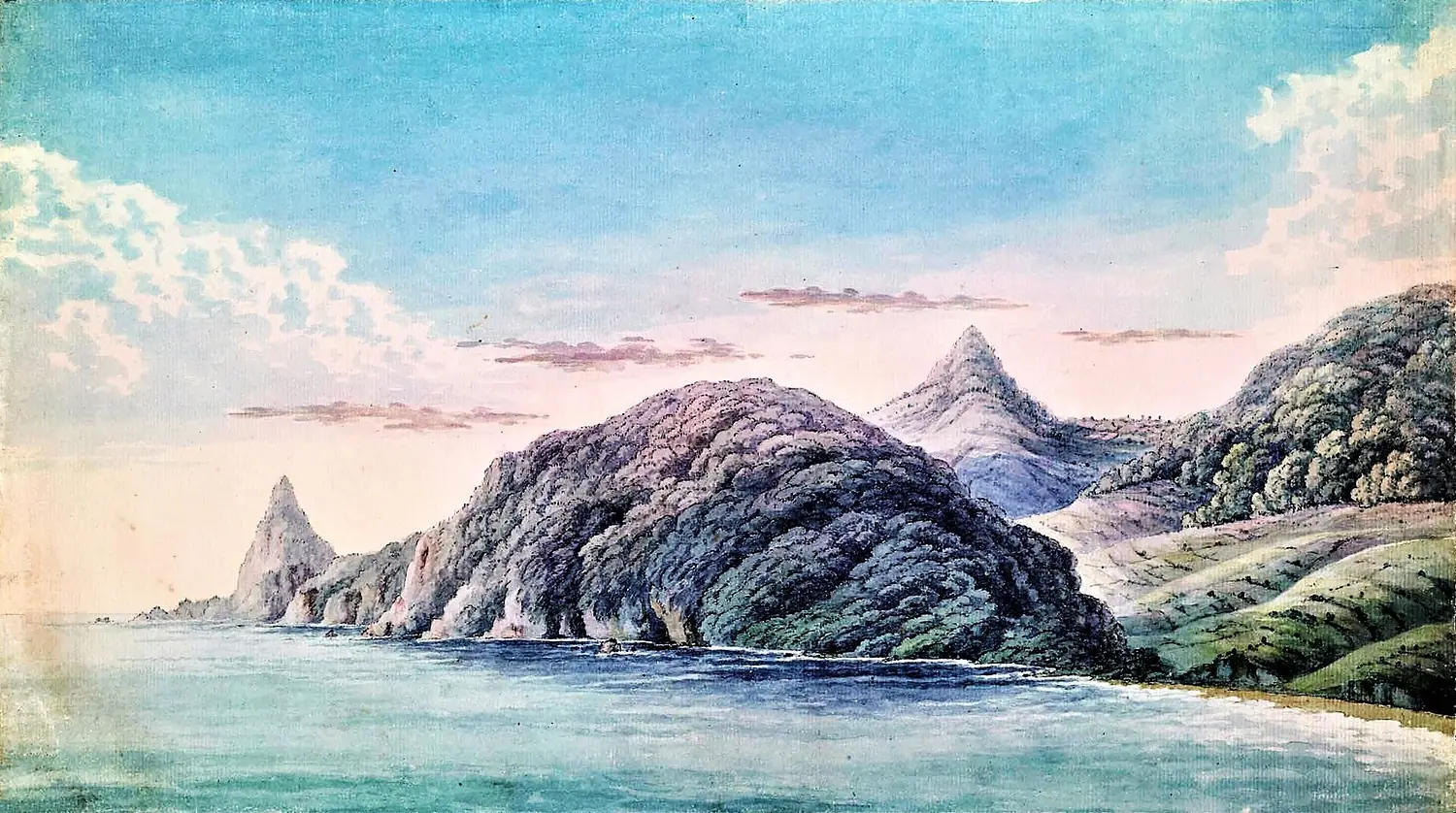 Vue du volcan Morne Diablotin de l ile de Dominica