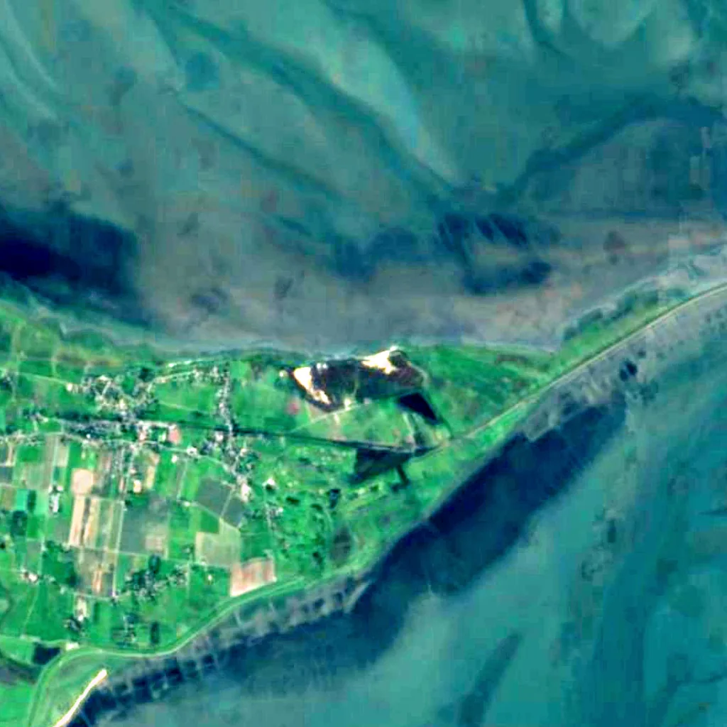 Morsum-Kliff seen from above (Sentinel-2)