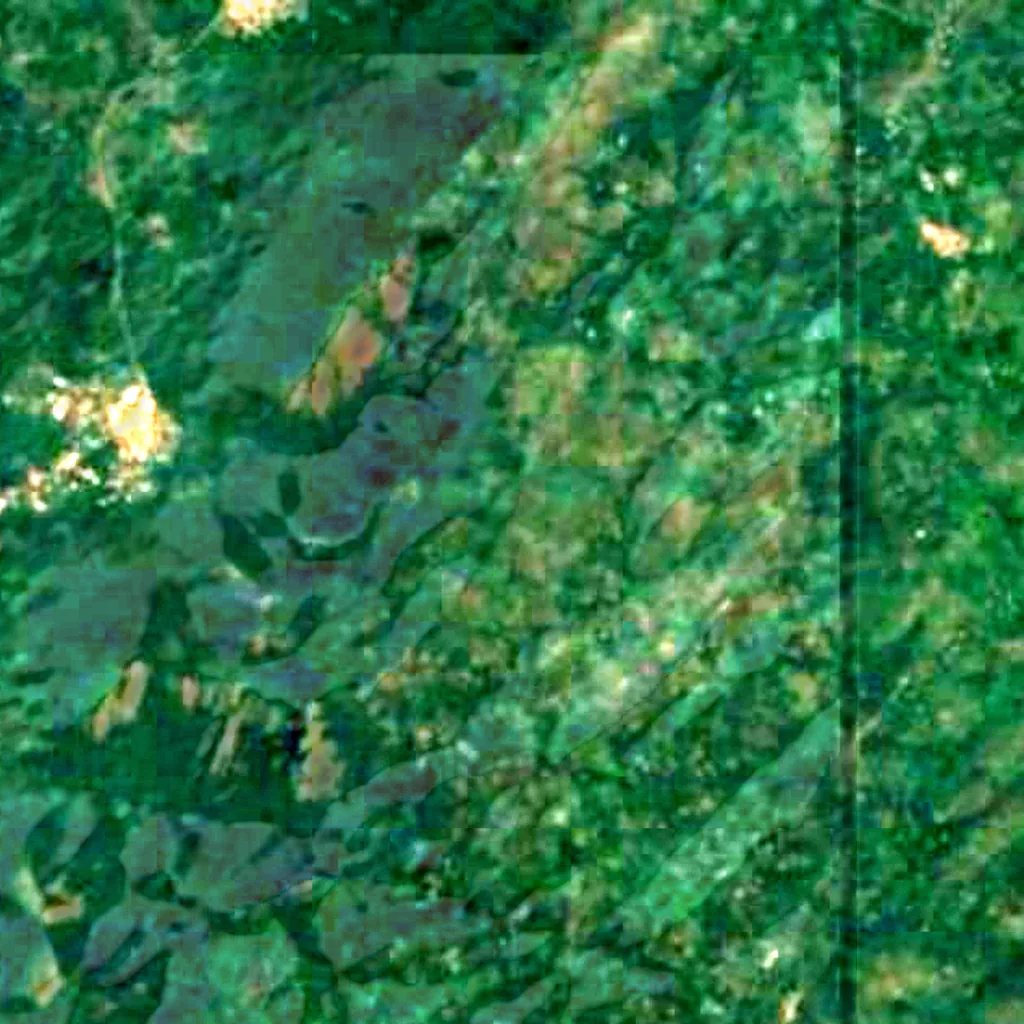 Mount Afadja seen from above (Sentinel-2)