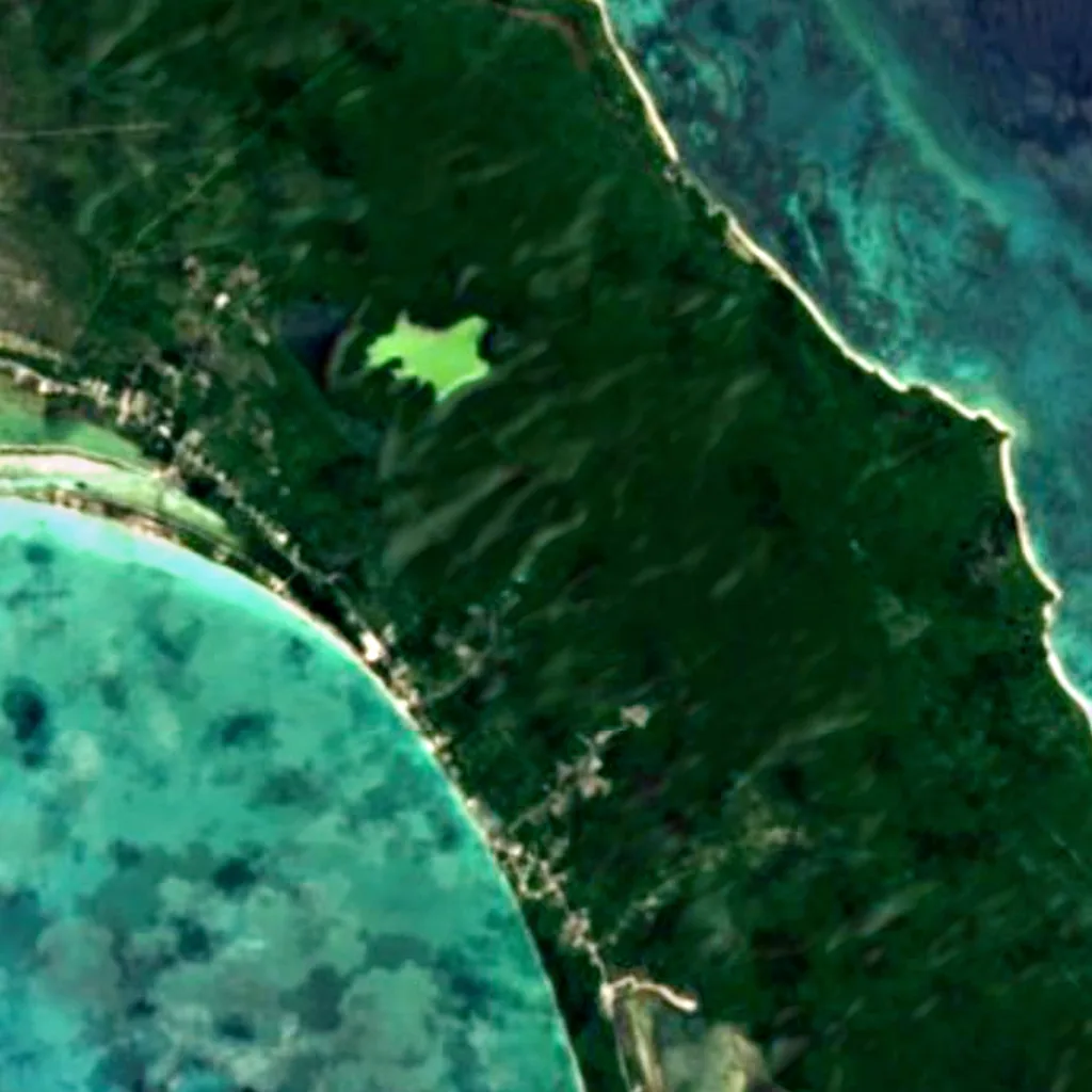 Mount Alvernia seen from above (Sentinel-2)