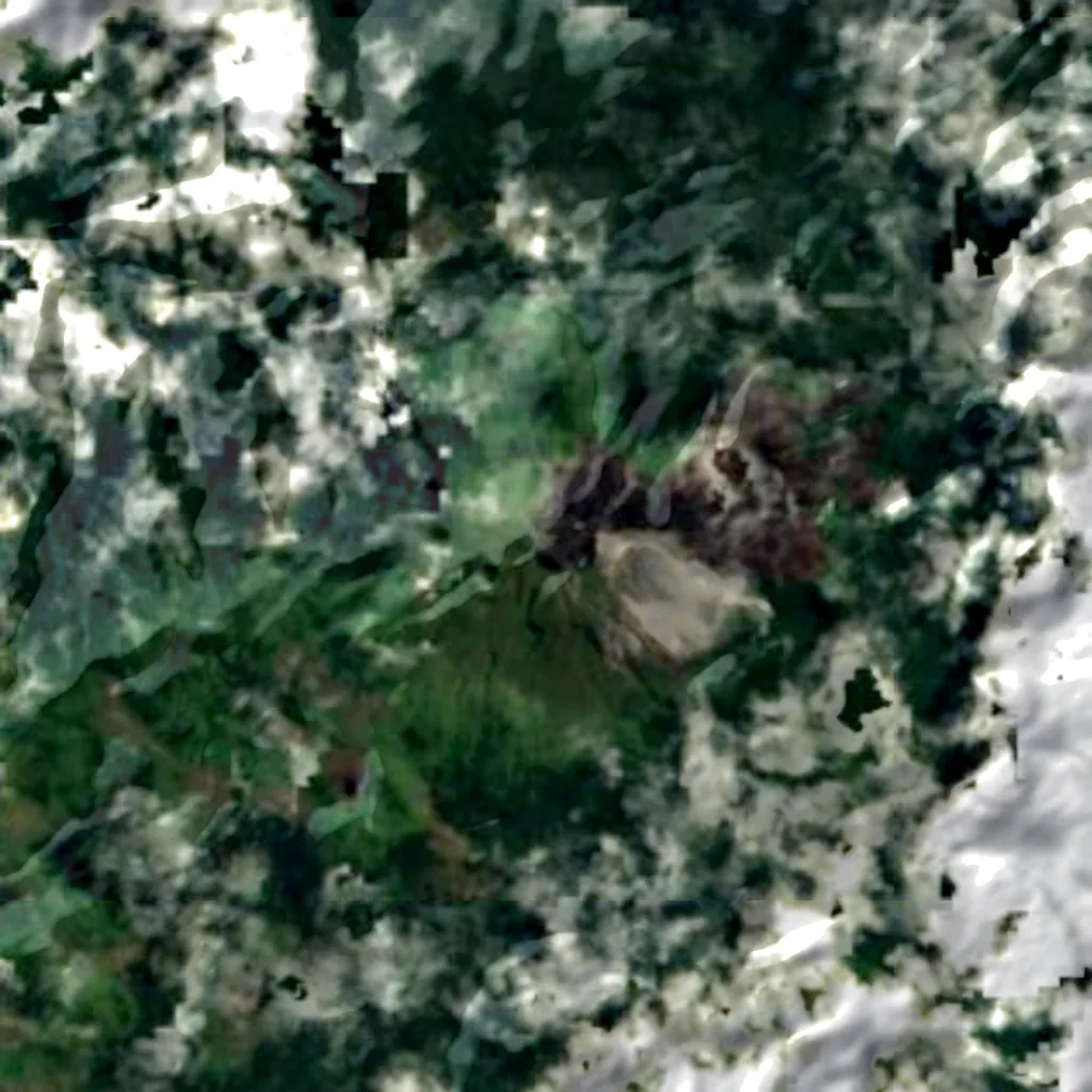 Mount Apo seen from above (Sentinel-2)