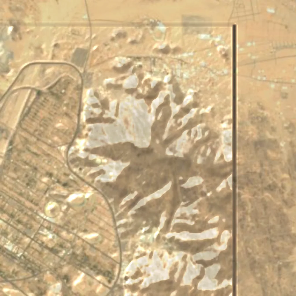 Mount Arafat seen from above (Sentinel-2)