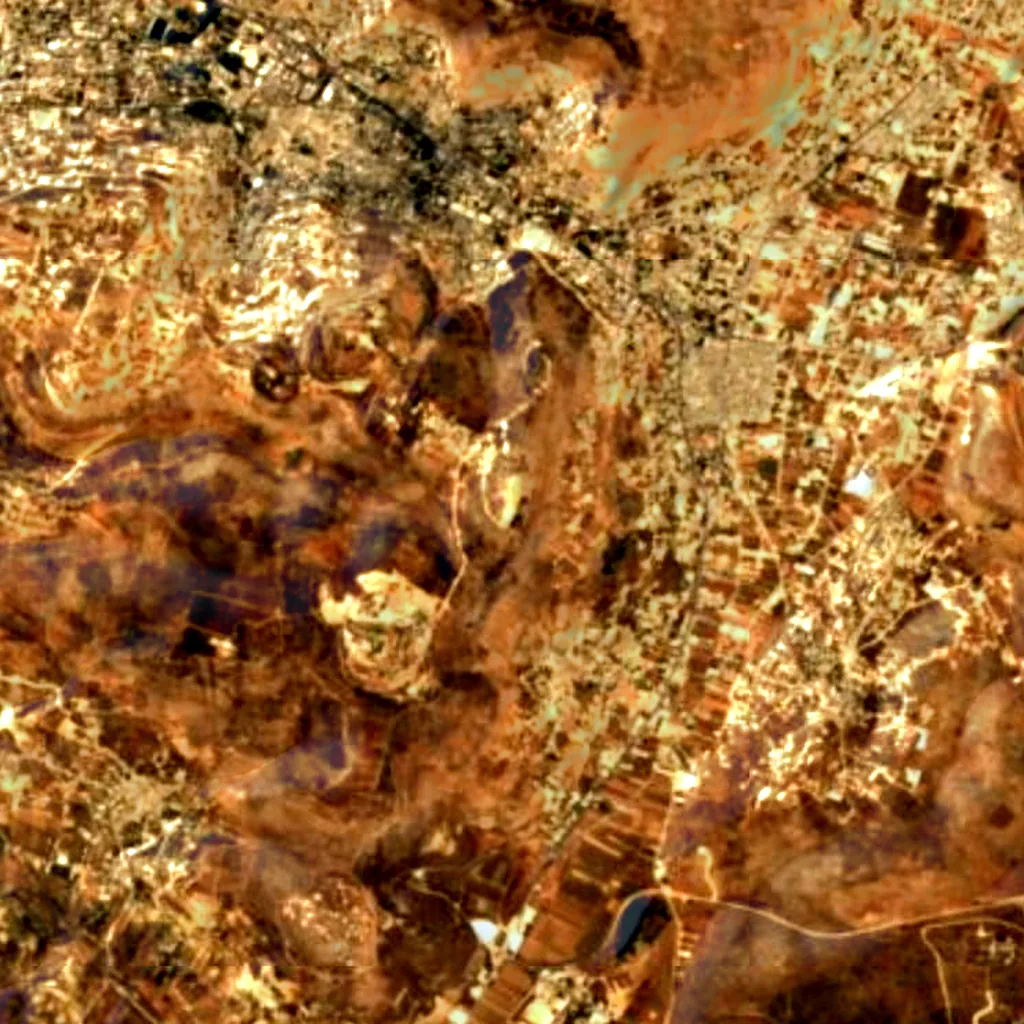 Mount Gerizim seen from above (Sentinel-2)