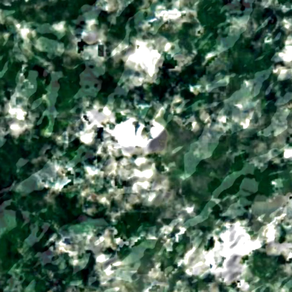 Mount Gimie seen from above (Sentinel-2)