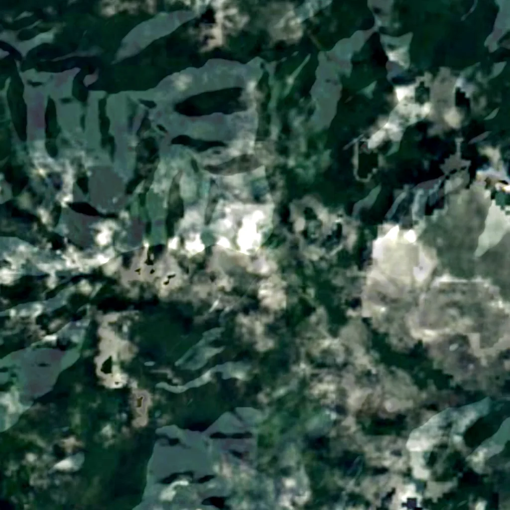 Mount Hamiguitan seen from above (Sentinel-2)