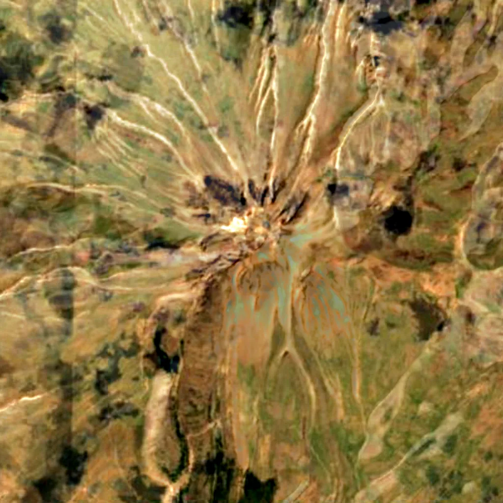 Mount Hasan seen from above (Sentinel-2)