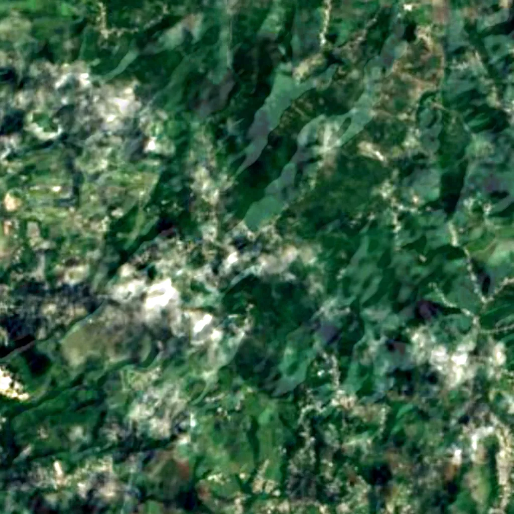 Mount Hillaby seen from above (Sentinel-2)