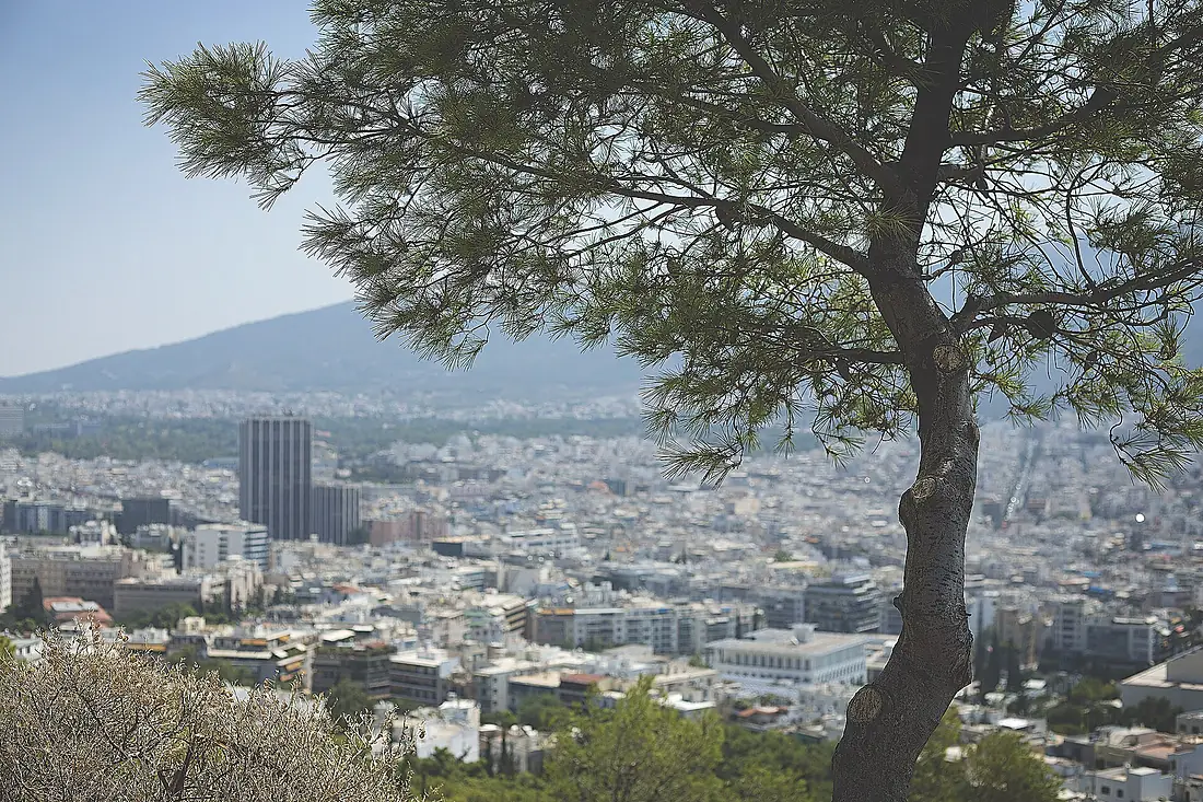 Blick vom Lykavittos auf Athen - View from Lykavittos Hill over Athens