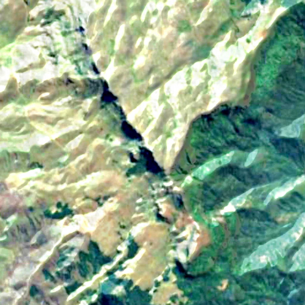 Mount Nyangani seen from above (Sentinel-2)