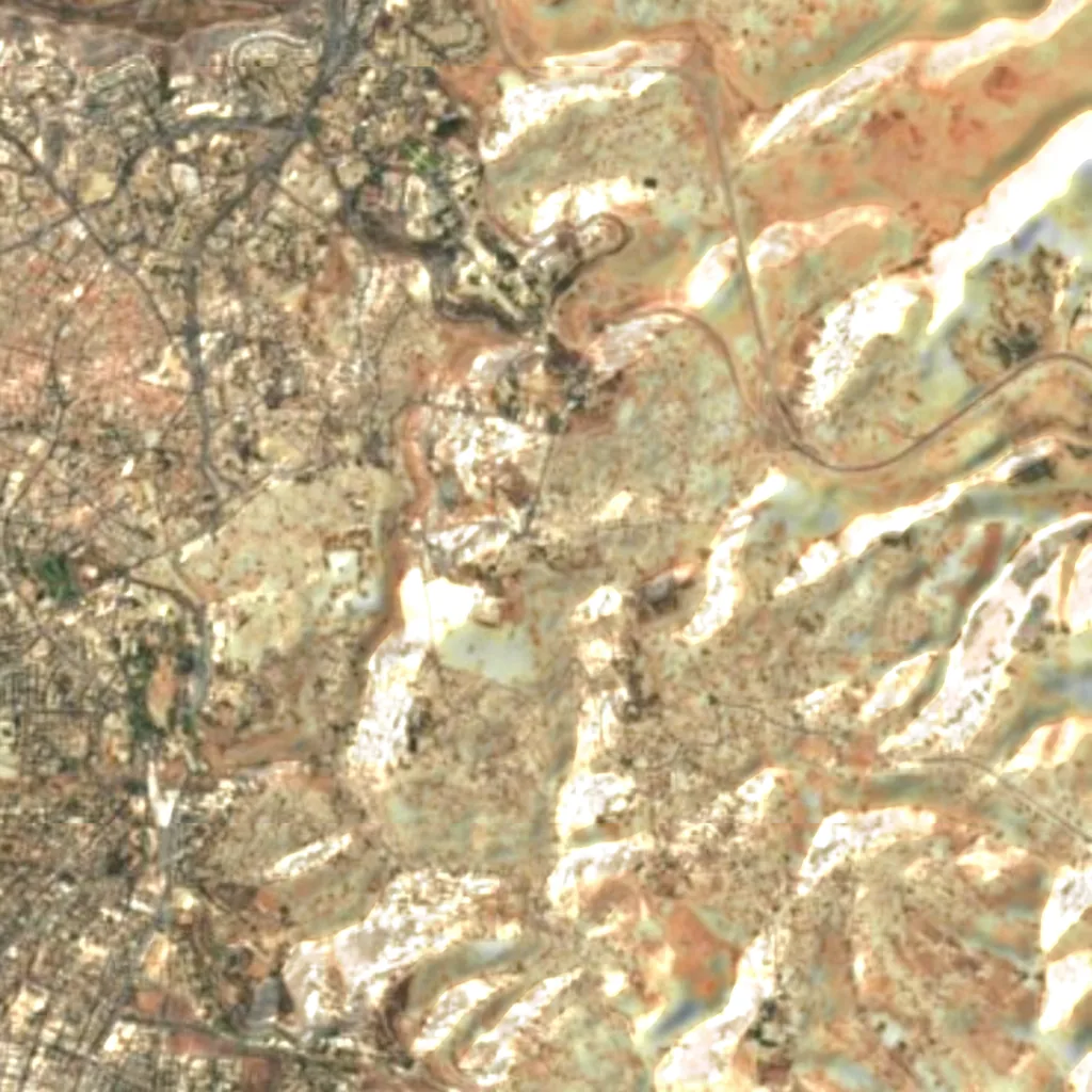Mount of Olives seen from above (Sentinel-2)