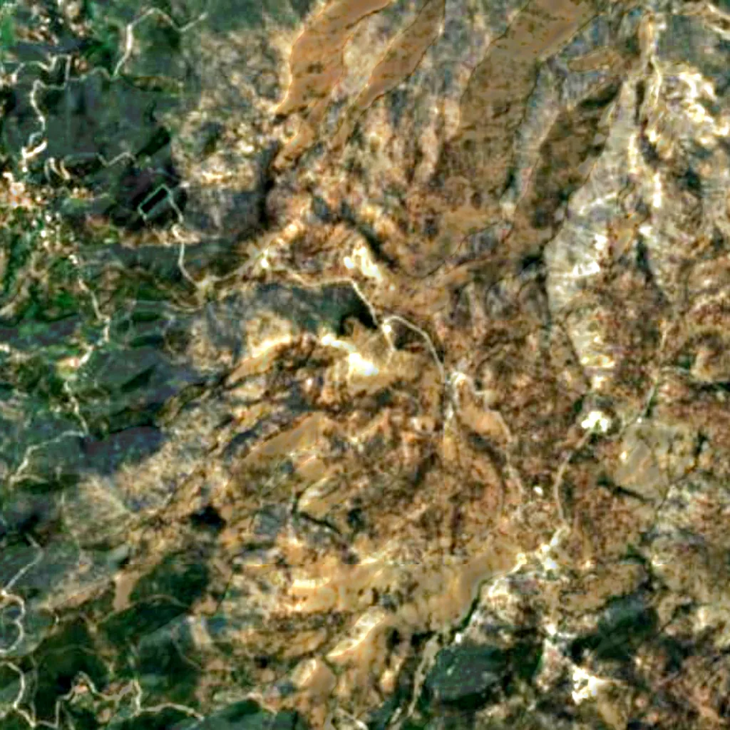 Mount Olympus seen from above (Sentinel-2)