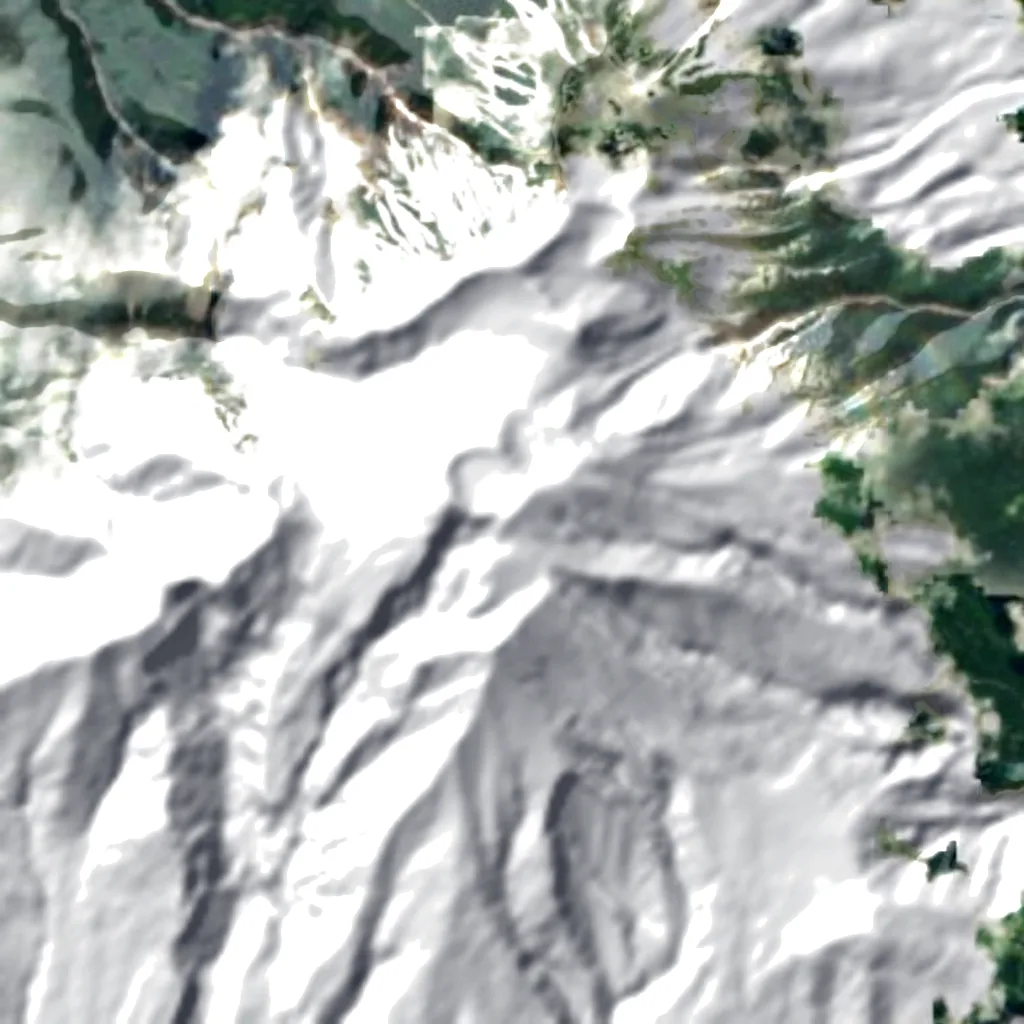 Mount Ontake seen from above (Sentinel-2)