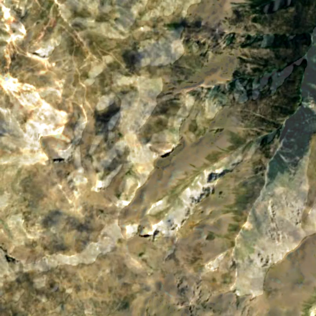 Mount Parnassus seen from above (Sentinel-2)