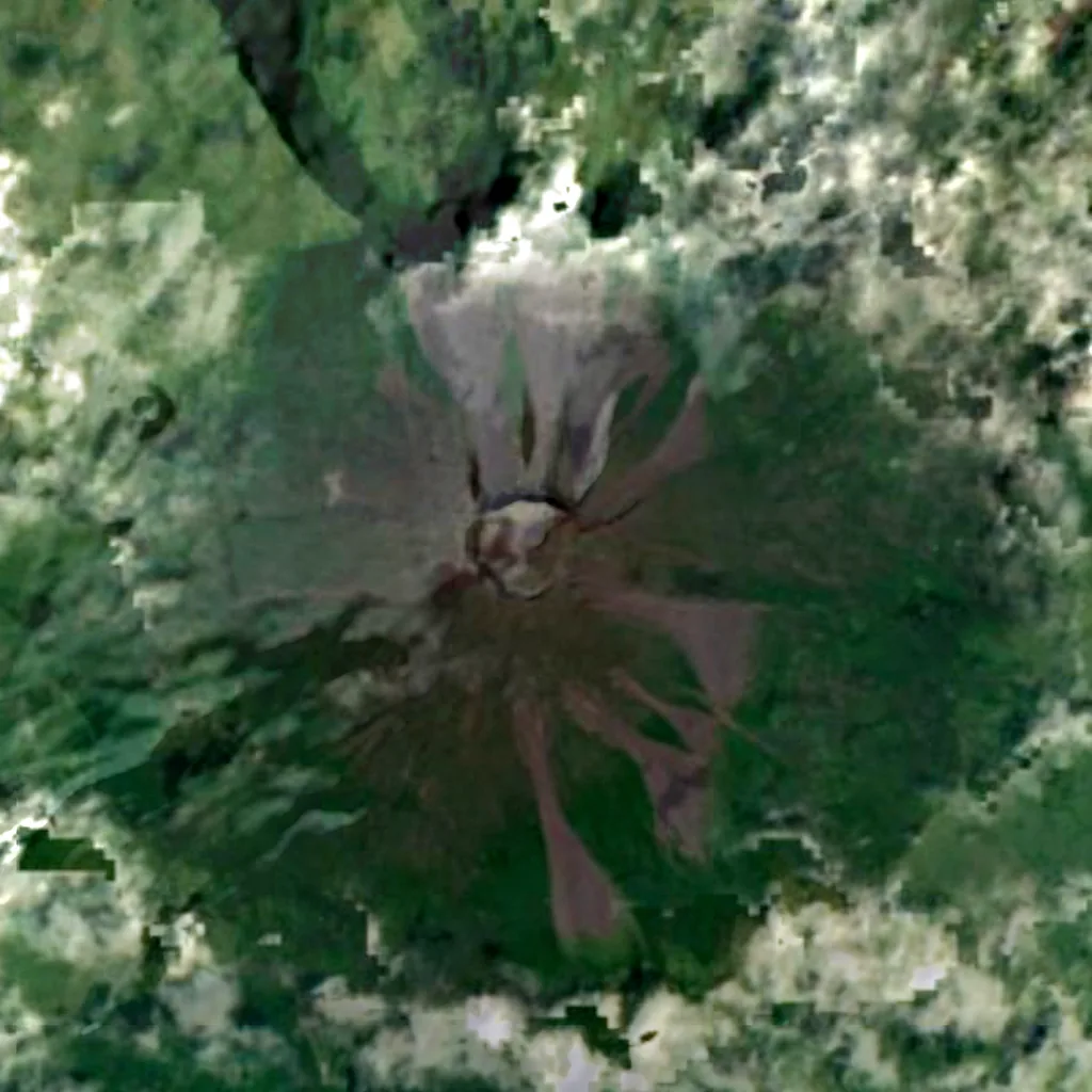 Mount Pico seen from above (Sentinel-2)