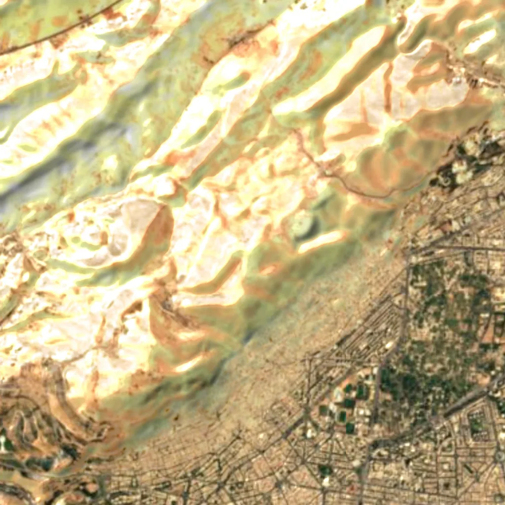 Mount Qasioun seen from above (Sentinel-2)